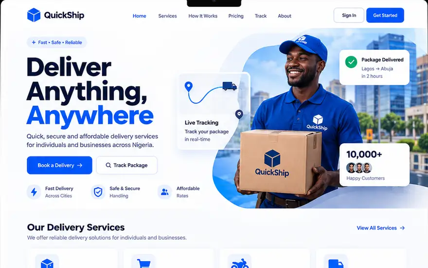 Logistics Delivery Platform — interface concept by CharlesTech